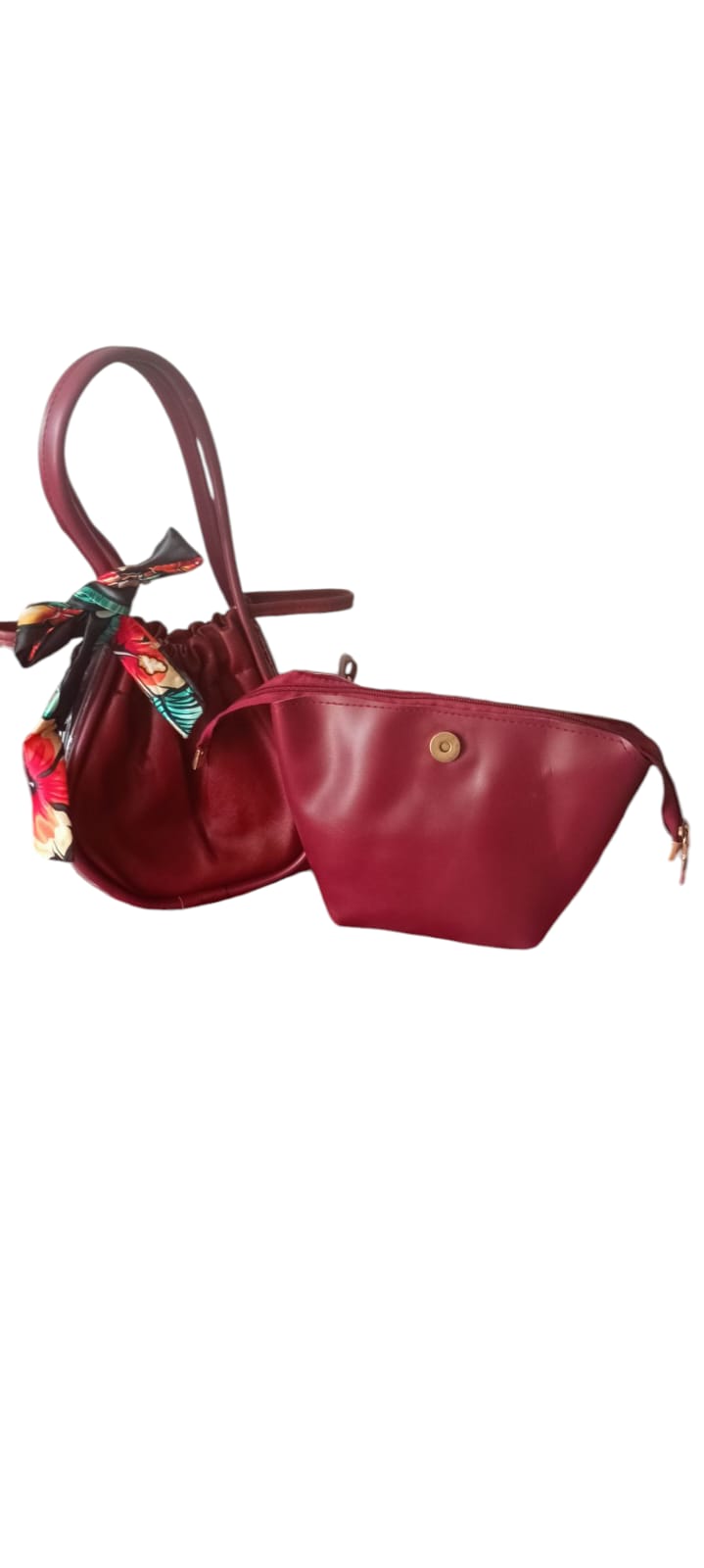 Silk Scarf Accent purse, hand bag - Image 4