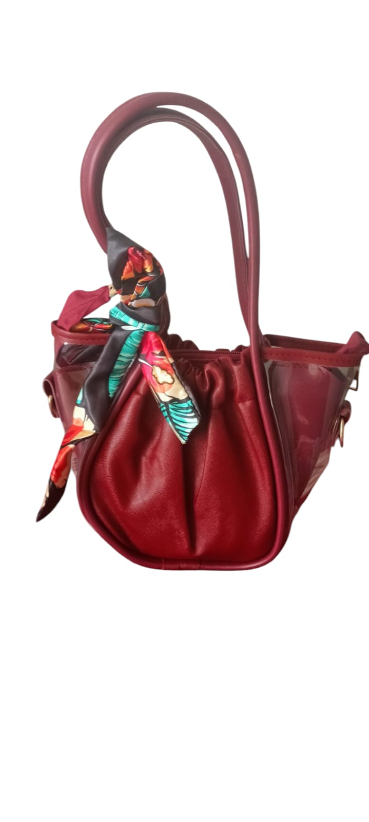 Silk Scarf Accent purse, hand bag - Image 5