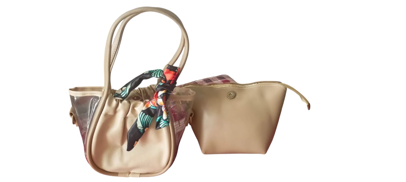 Silk Scarf Accent purse, hand bag - Image 6