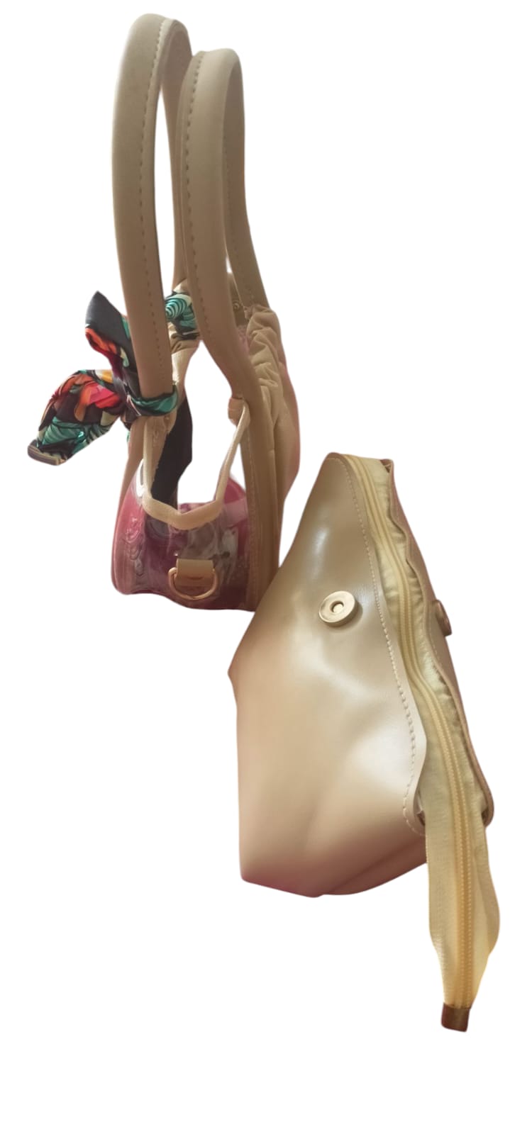 Silk Scarf Accent purse, hand bag - Image 8